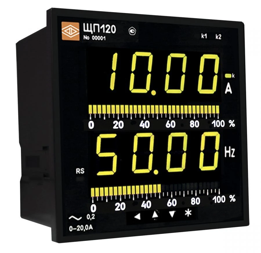 Digital Panel Meter for Measuring Current, Voltage, and Frequency in AC Networks - Model SHP120