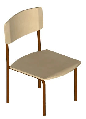 Durable Children's Chair with Fixed Dimensions