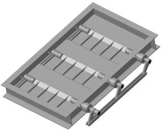 صمامات قنوات الغبار والغاز المستطيلة K6.00.00، الحجم 800x1200