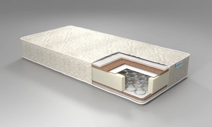 Natura Aura Mattress - Spring Block, Coconut, and Synthetic Components