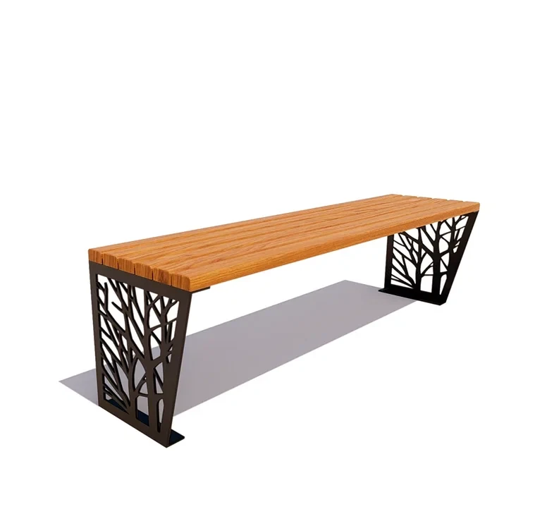 Roshcha Bench with Steel Frame, Model 77076