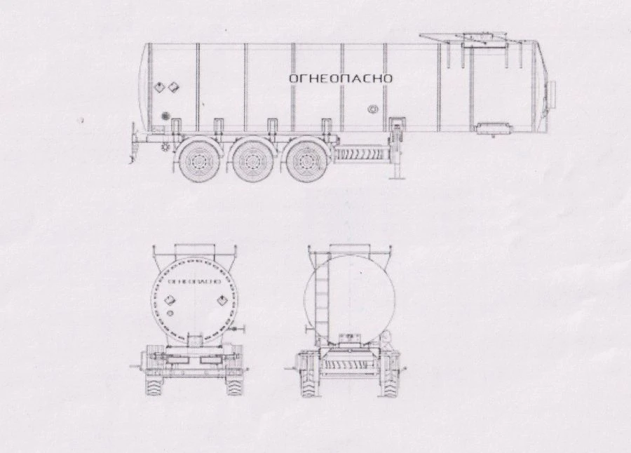 Tank Semi-Trailer PPCB, Type PPTC3, Modification 96998-0000010 (Without Pump)