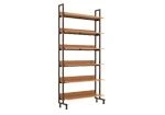Single-Sided Library Shelving Unit with Metal Frame Model STmet1