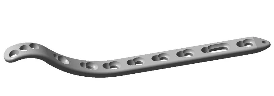 صفيحة دانية-وسطية لعظم العضد، اليمين واليسار (الطول 80-116 مم)