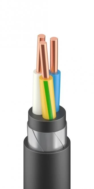 Low-Flammability Power Cable with PVC Insulation and Protective Sleeve