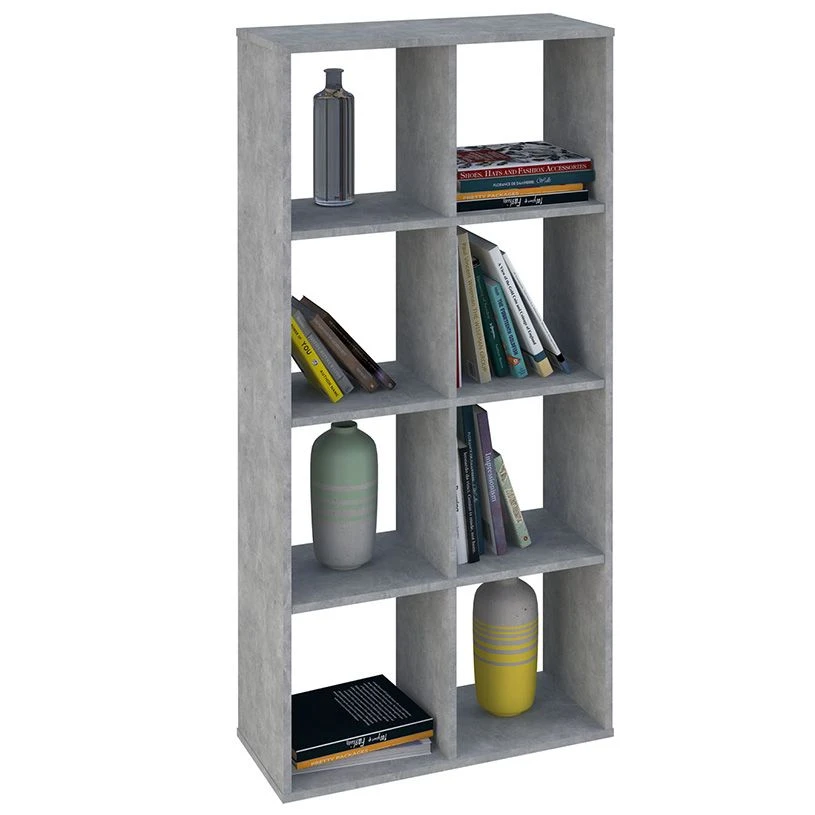 Polini Home Smart Cubic Shelf 8 Sections, Concrete, Art. 0001693.75