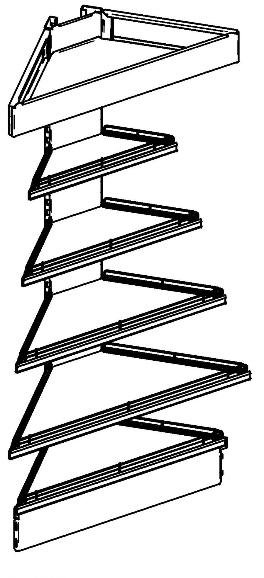 رف عرض زاوي حائط خارجي من النوع الثالث ST3-UN