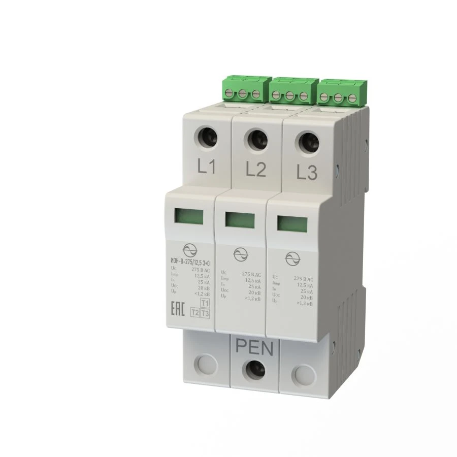 Surge Protection Device for Low Voltage Systems, ION-V-275/50 3+0