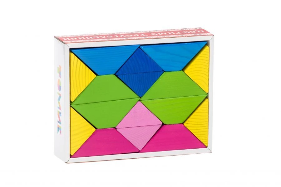 Colorful Triangles Building Set (16 Pieces) - Model 6677