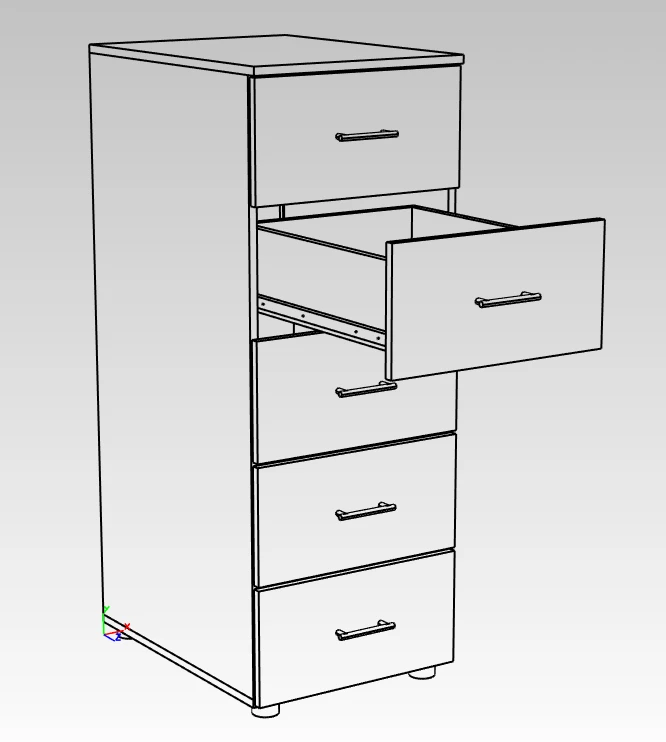 Kitchen Cabinet with Drawers for Organized Storage