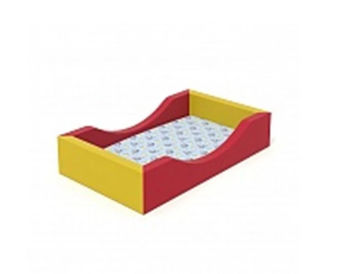 Soft Bed with High-Density Foam and Vinyl Upholstery