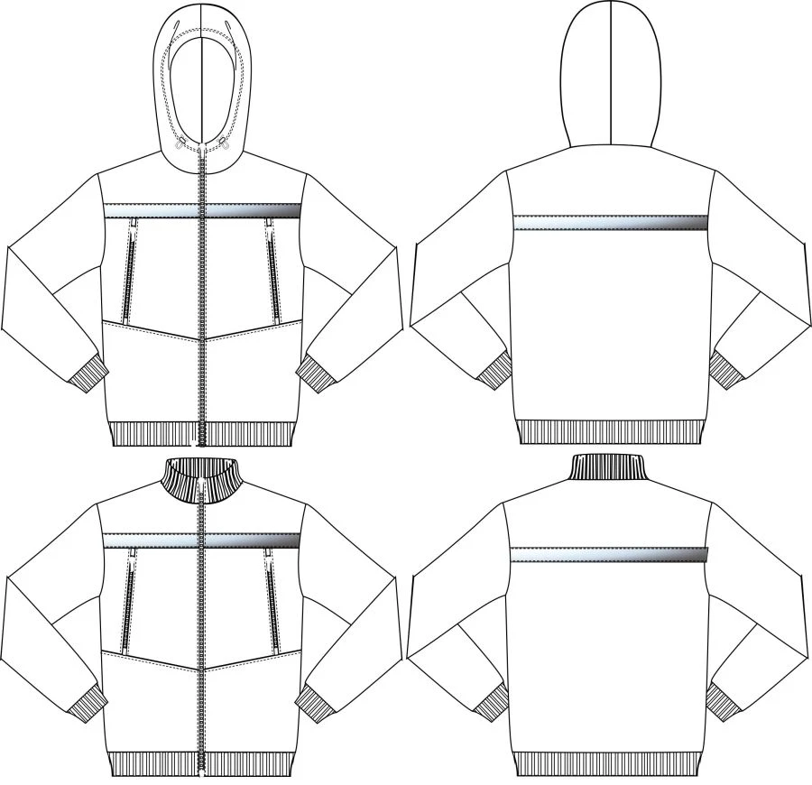 Men's Knit Jacket for Protection Against General Workplace Contaminants