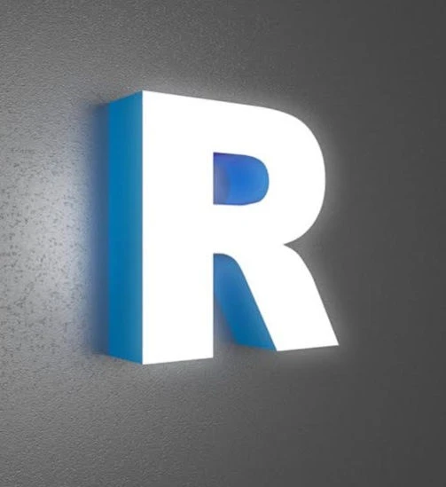 Illuminated 3D Letters and Logos for Advertising