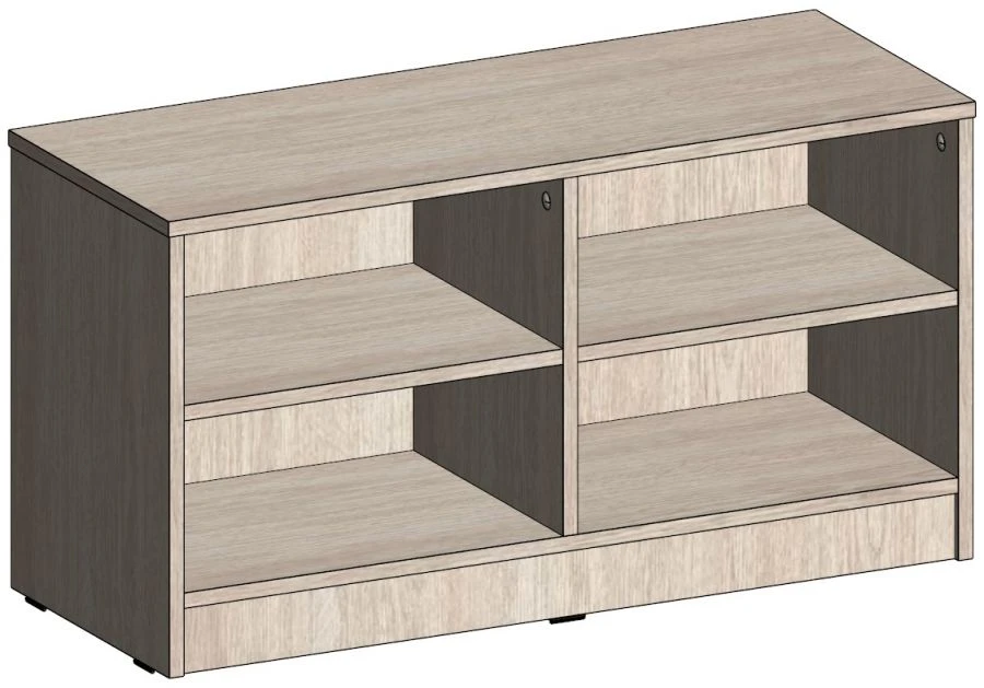 Luggage Storage Cabinet with Multiple Shelves and Compartments