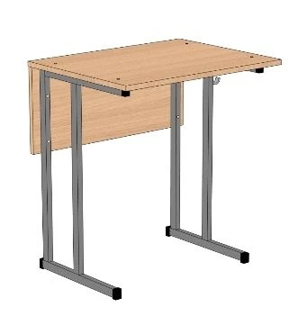 Single Student Desk, Non-Adjustable, Square Tube SU-1.1