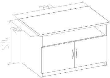 خزانة تخزين خشبية TMMB16/5