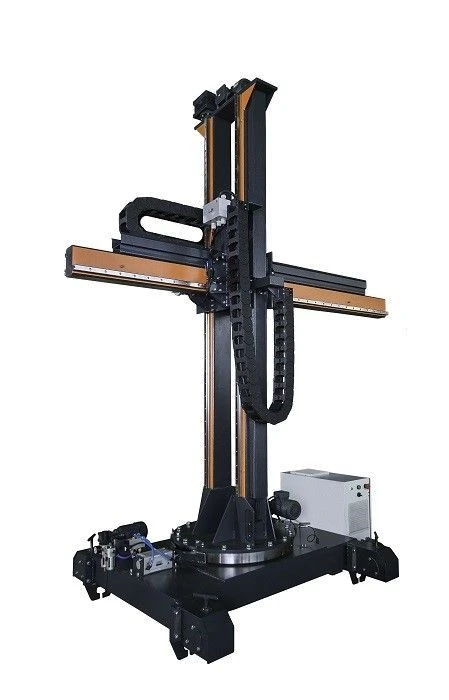 عمود لحام SVK 1 (2x2، قدرة تحميل 100 كجم) مع خزانة تحكم ووحدة تحكم عن بعد