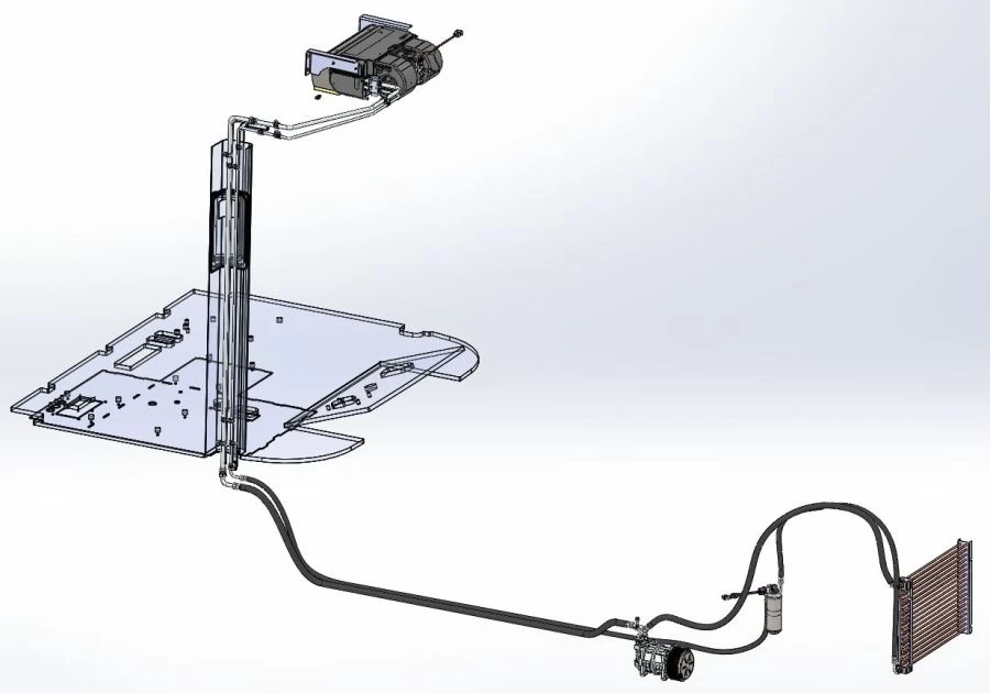 August 23BS-K702 Air Conditioner for Vehicle Cabin