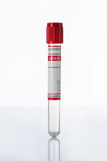 Vacuum Blood Collection Tubes with EDTA K2 - 3ml, Glass - 13x75mm