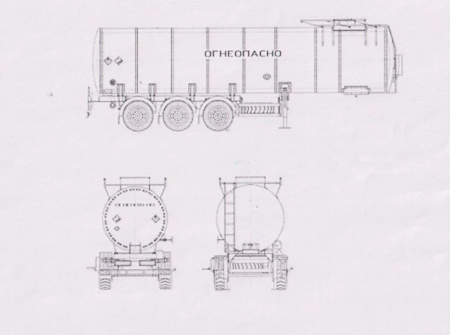 Tank Semi-Trailer PPCN Type PPCCT3 Model 96994-0000010-02 (Without Pump)