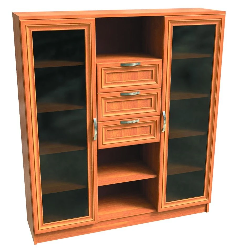 SHK-10 Storage Cabinet with MDF Frame and Glass Door