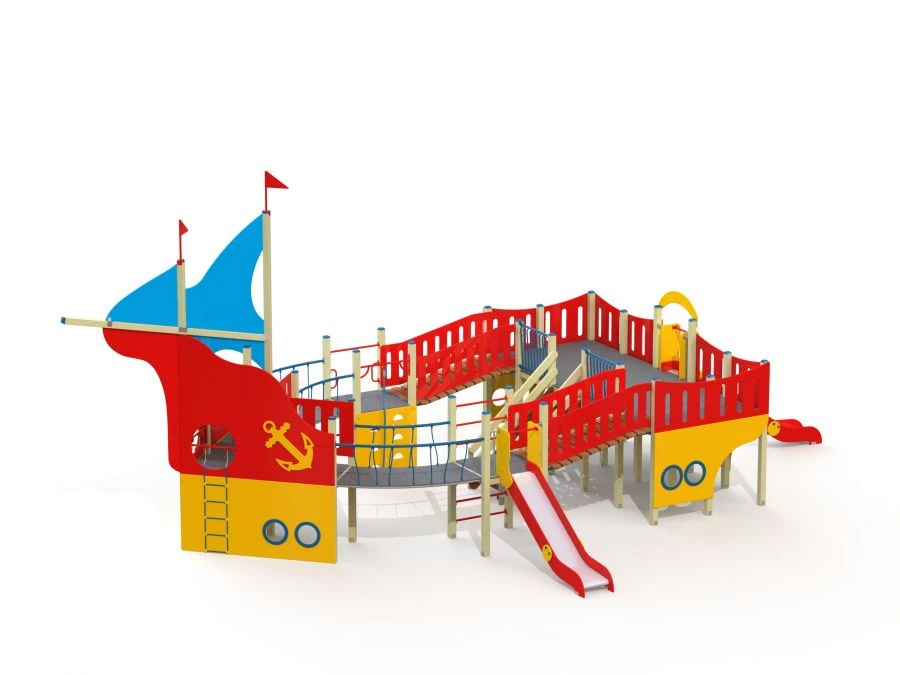 Children's Play Complex in Sailboat Shape DIC 7.072