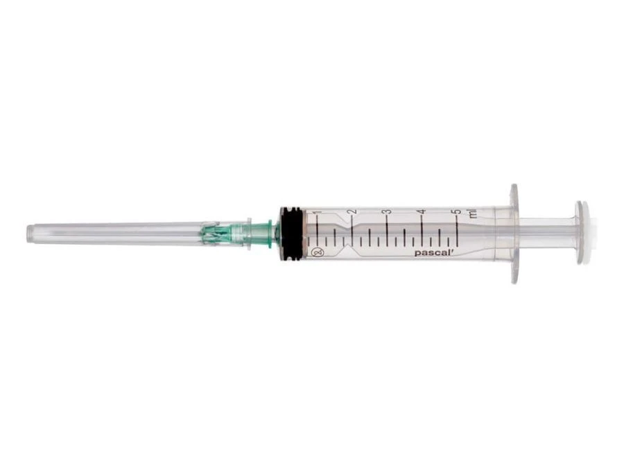 Sterile Single-Use Three-Component Luer Injection Syringe 5ml with 21G x 1 Needle