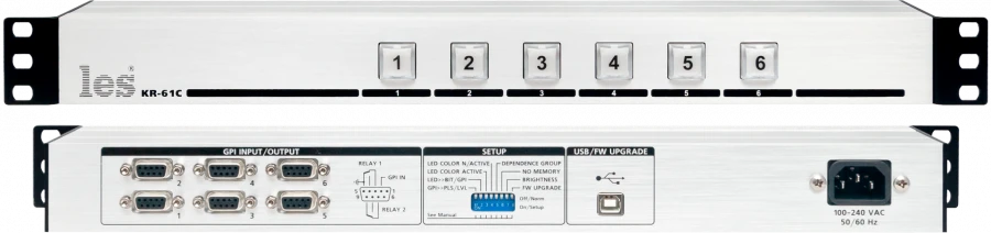 Active Control Remote KR-61C - 6 Buttons, GPI Signals