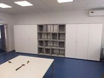 Storage System made of 18mm Particle Board with Open Frame