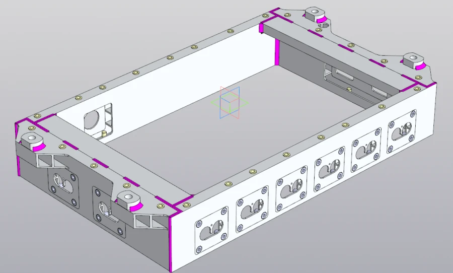 صندوق بطارية خارجي من الألمنيوم RSBG.301211.007