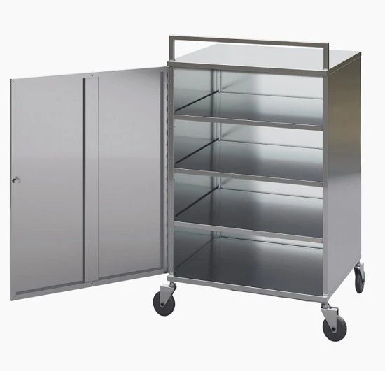 Closed Trolley for Transporting Meat Products 600x700x1000 mm