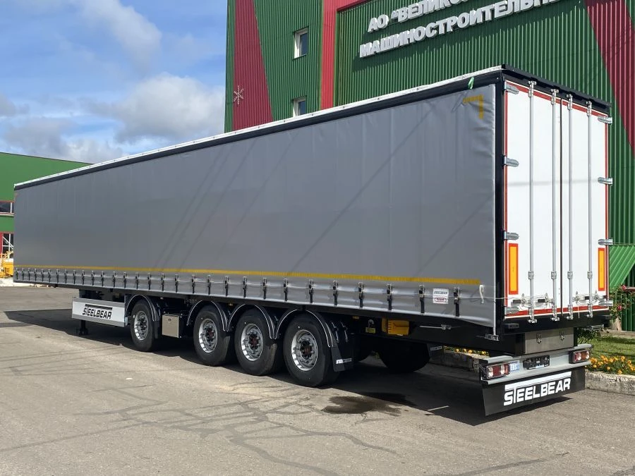 Four-Axle Tarp Semi-Trailer PF-41K with BPW Axle