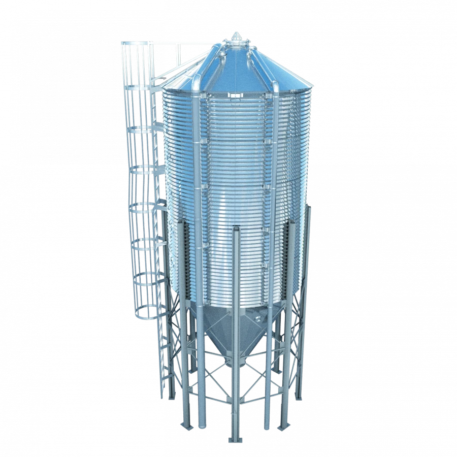 Metal Silo with Conical Bottom for Agricultural Use SKF31.2-2-3.2/3