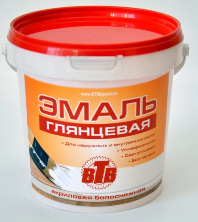 Glossy Acrylic Enamel for Interior and Exterior Use - VTV