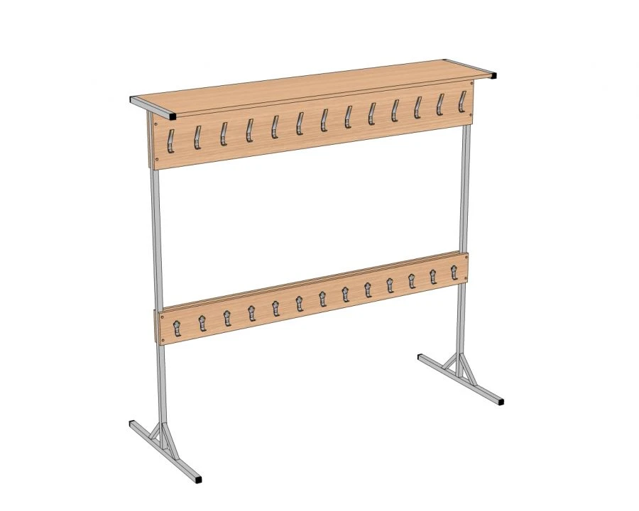 شماعة أرضية مزدوجة الجوانب مع 26 خطاف، موديل ВНп2-26