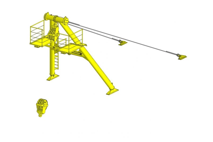 Frame Lifting Device for Soil Sampling Equipment
