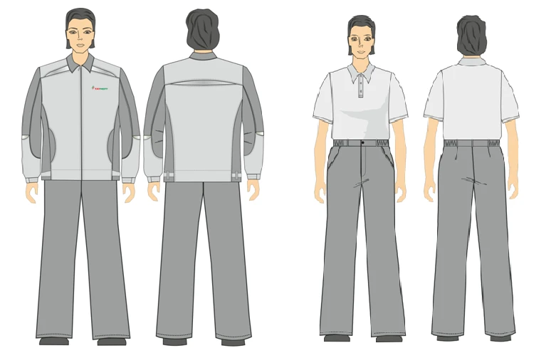 Men's Protective Suit (Jacket, Pants) for Industrial Use