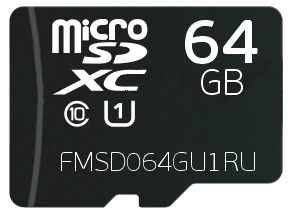 Micro SDXC Memory Card 64GB FMSD064GU1RU