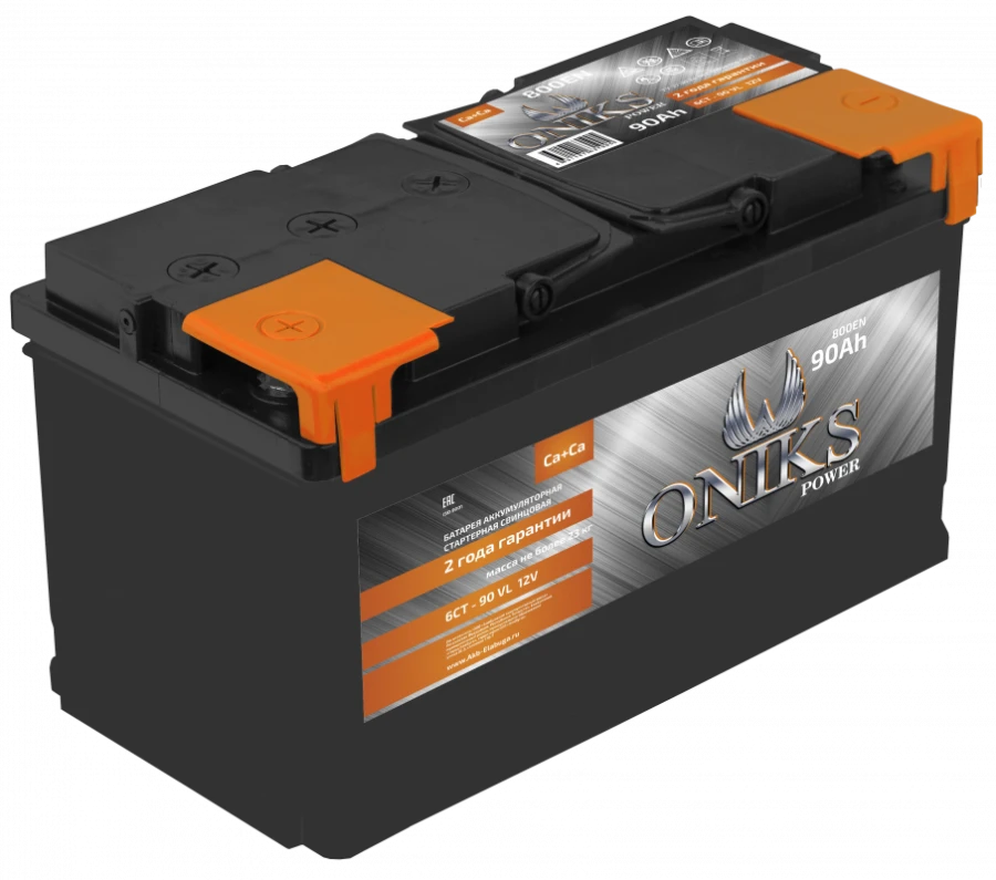 Lead Acid Battery for Starting Internal Combustion Engines 6ST-90 "ONIKS