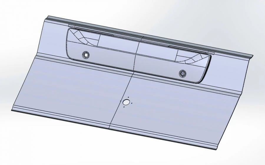 Vacuum Formed Plastic Ceiling Panel for Vehicle Interiors 5299-403-5702038-30