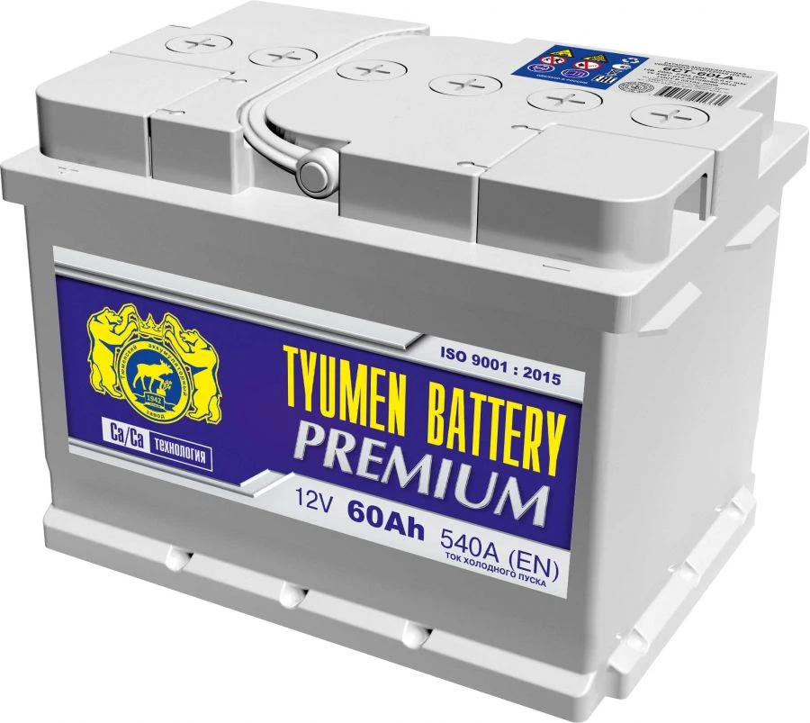 بطارية بدء التشغيل الرصاصية TYUMEN BATTERY 6СТ-61LR PREMIUM