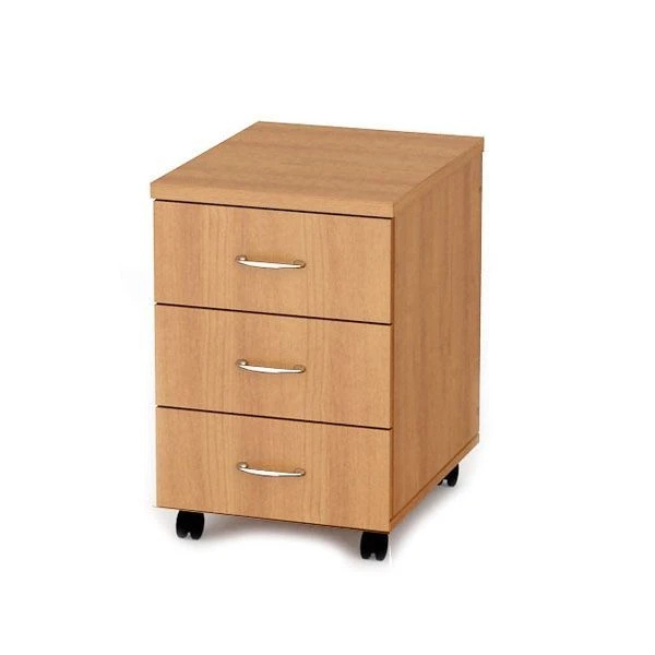 Mobile Cabinet with 3 Drawers on Wheels