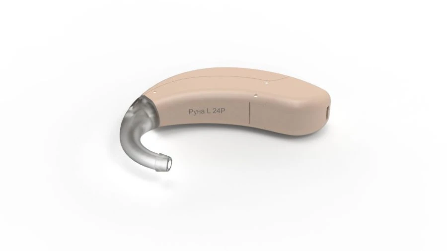 Digital Programmable Behind-the-Ear Hearing Aid "Runa L" Model "Runa L 24P