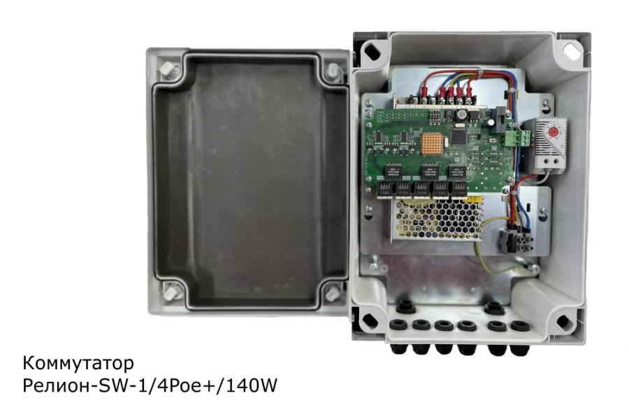 مفتاح شبكة صناعي مُدار ريلون-SW-1/4Poe+/140W