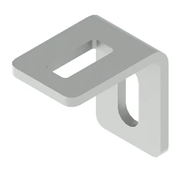 BSUW Angle Bracket 60x60x40 mm, 5 mm Thick, Galvanized Steel