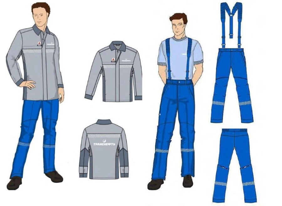 Men's Workwear Sets for Transneft Employees (Shirt-Jacket, Pants)