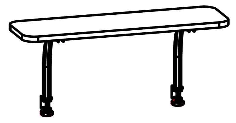 رف مكتبي أنيق 8785 سلسلة "غالانت