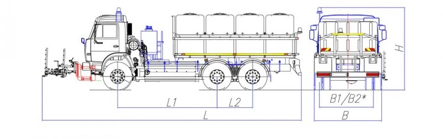 Road Maintenance Machine with Summer Equipment MK-4532-G8