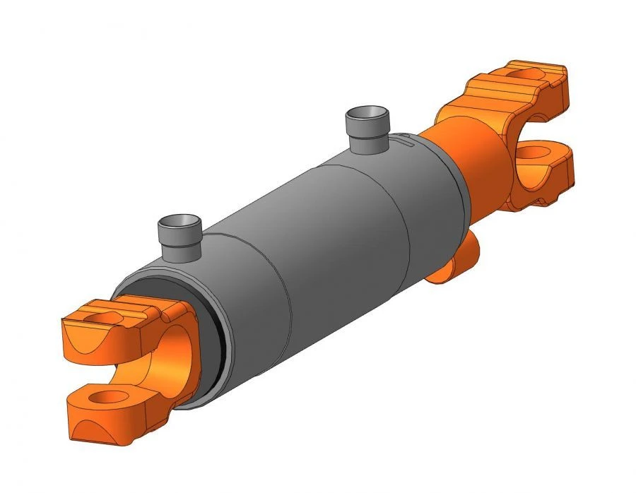 اسطوانة هيدروليكية EDCG 80.40.200V-01 لدفع وسحب