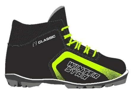 أحذية التزلج وينتر ستار كلاسيك سوداء (نموذج NNN)